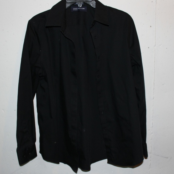 Black Button Down Jones New York - Picture 1 of 3